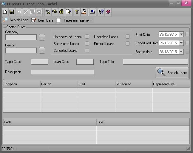 EA1211 ETERE TAPE LOAN