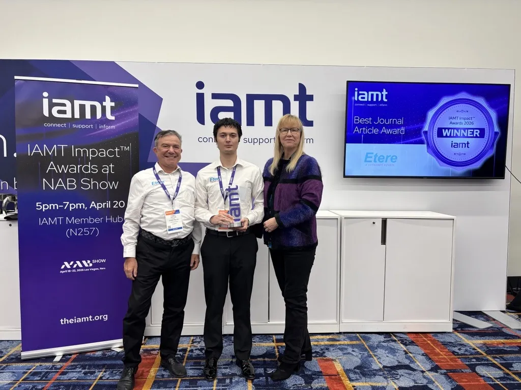 Etere Celebrates Win at IAMT Impact Awards 2026