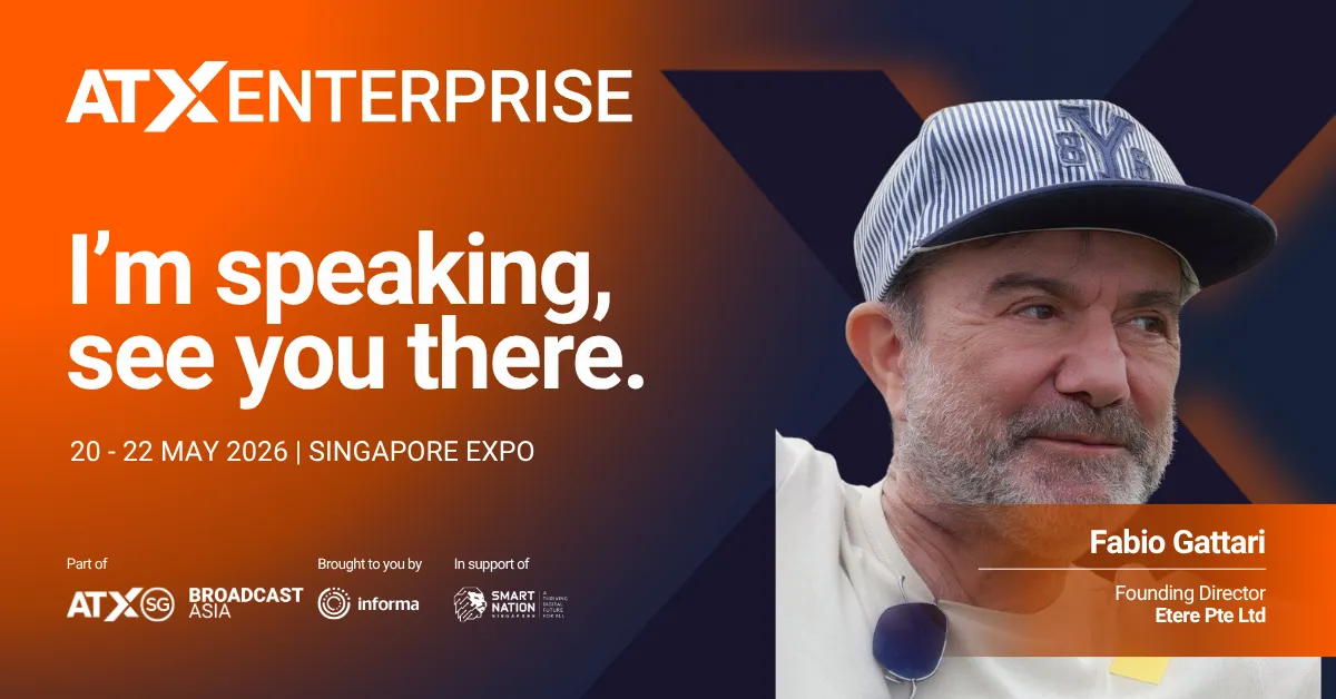 Fabio Gattari, Director of Etere will Speak at Broadcast Asia Stage